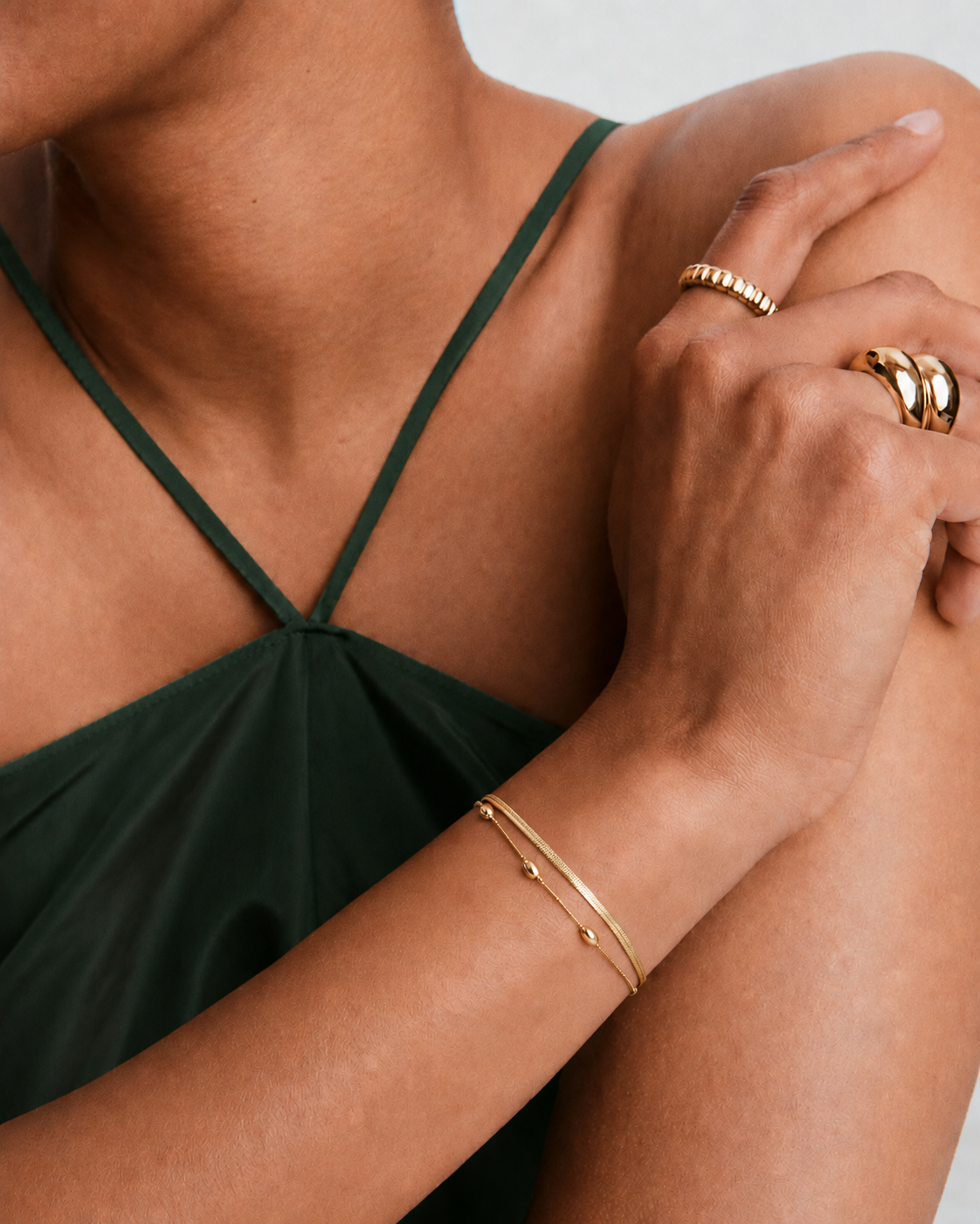 Gold orb bracelet by Arden luxe in Kenya