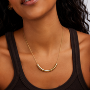 Gold spine bar necklace by Arden luxe in Kenya