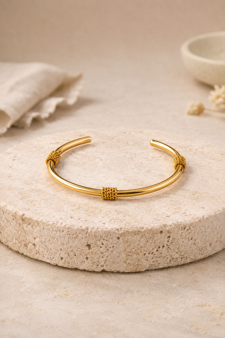 Ardenluxe gold bound bangle bracelet in Kenya