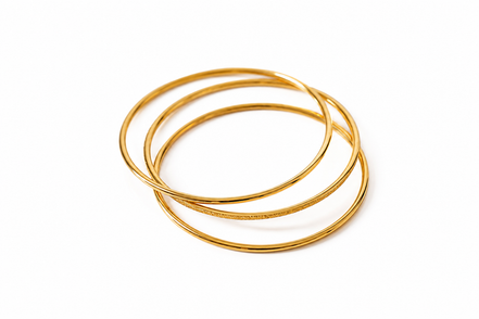 Ardenluxe gold stratum three piece bangle bracelet in Kenya