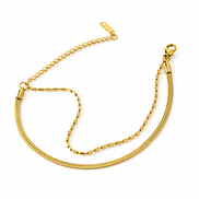 Ardenluxe gold tether two layered bracelet in Kenya