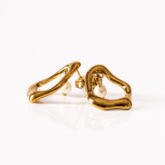 Gold drift stud earrings, Ardenluxe Kenya